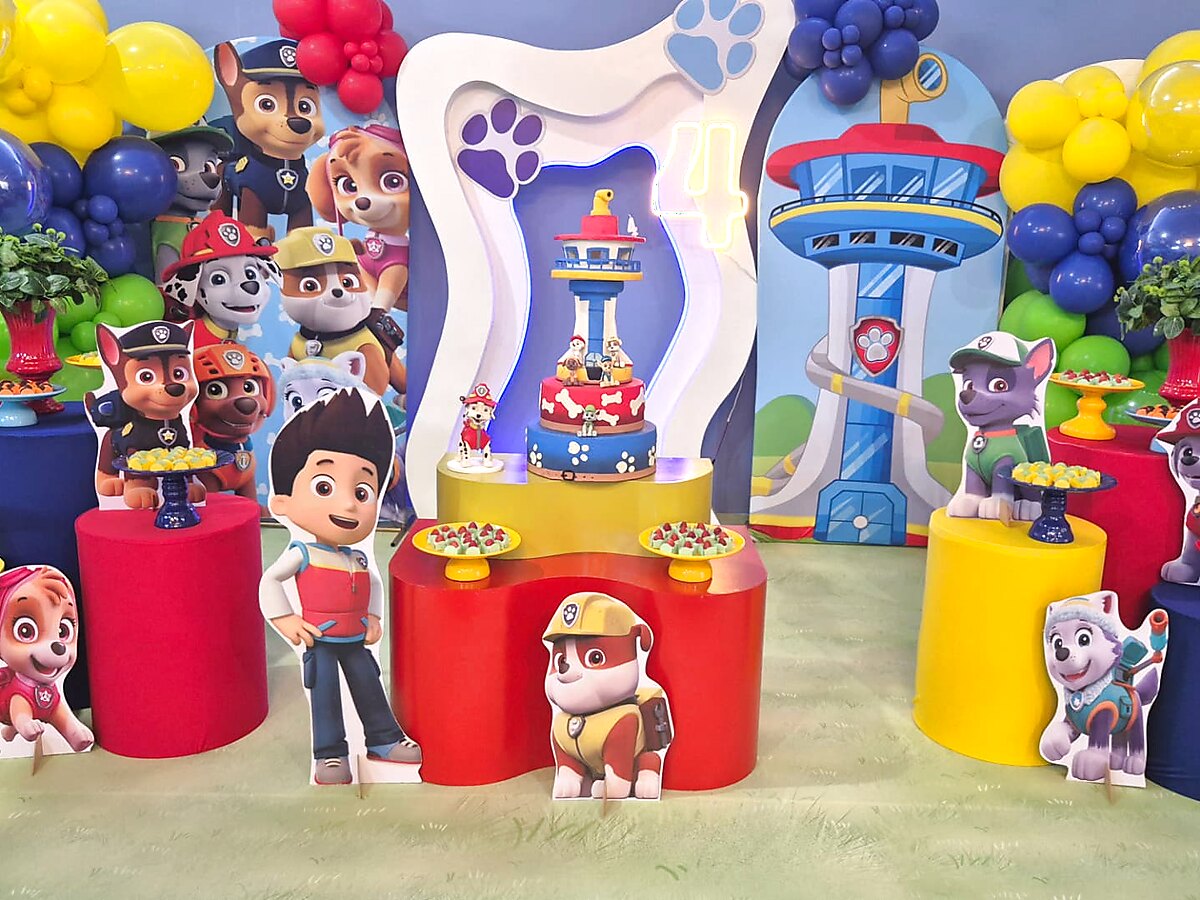 Decoração de festa infantil tema patrulha canina